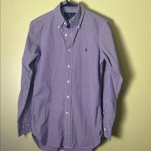 Ralph Lauren Men's Purple Gingham Shirt